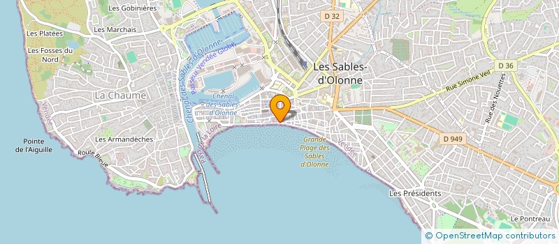 localisation de l'entreprise GLOUTON à LES SABLES-D'OLONNE