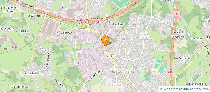 localisation de l'entreprise GLOUTON III  REZE