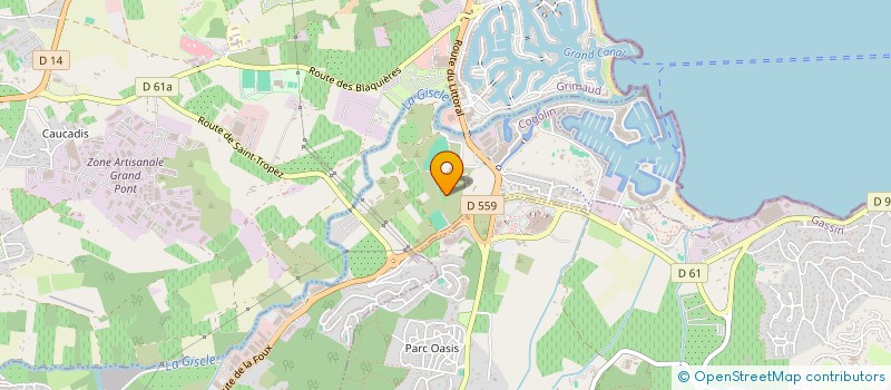 localisation de l'entreprise GLOVEX à COGOLIN