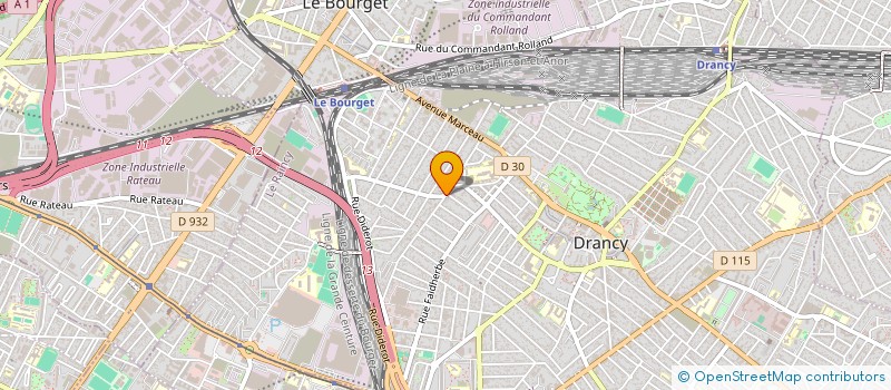 localisation de l'entreprise GLOW à DRANCY