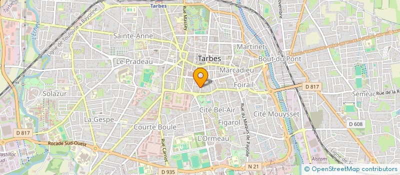 localisation de l'entreprise GLOW-BULLE  TARBES