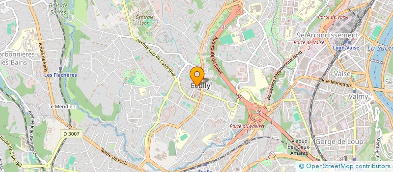 localisation de l'entreprise GLOW BY CARO  ECULLY