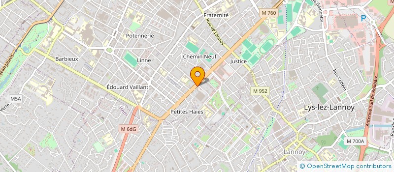 localisation de l'entreprise GLOW CLINIC à ROUBAIX