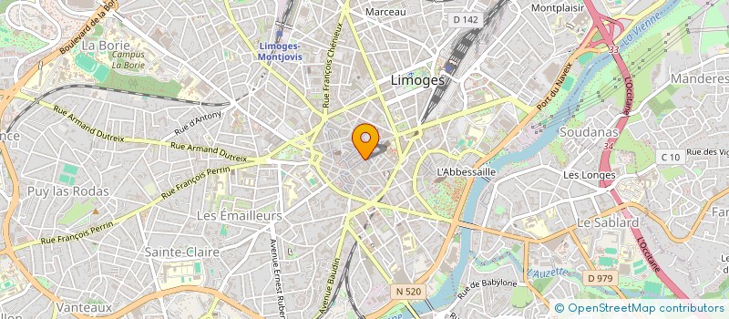 localisation de l'entreprise GLOW UP 87 à LIMOGES