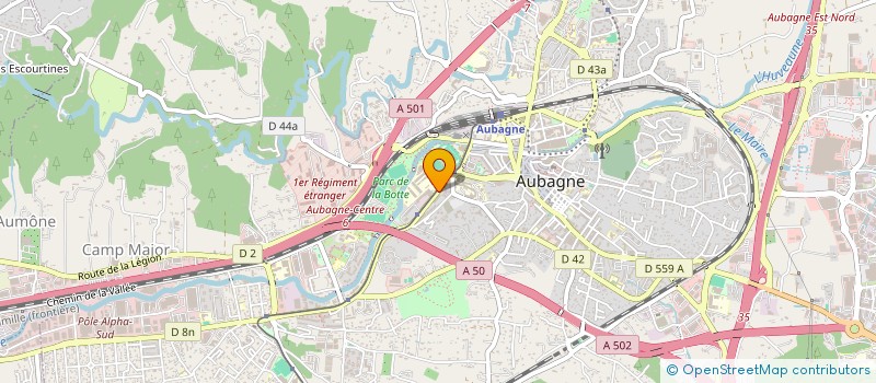 localisation de l'entreprise GLOW UP à AUBAGNE