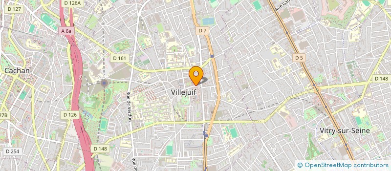 localisation de l'entreprise GLOW'UP  VILLEJUIF