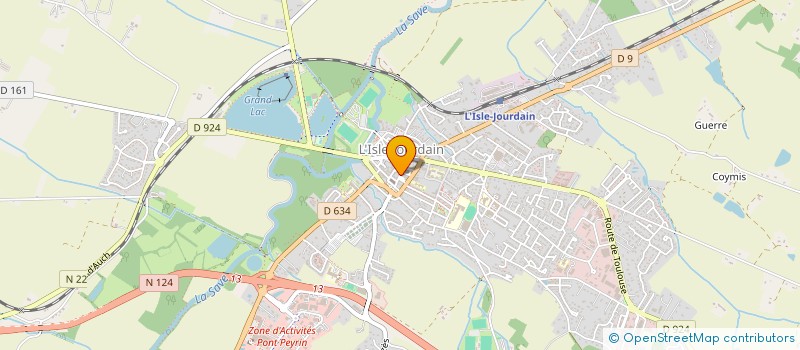 localisation de l'entreprise GLOW UP à L'ISLE-JOURDAIN
