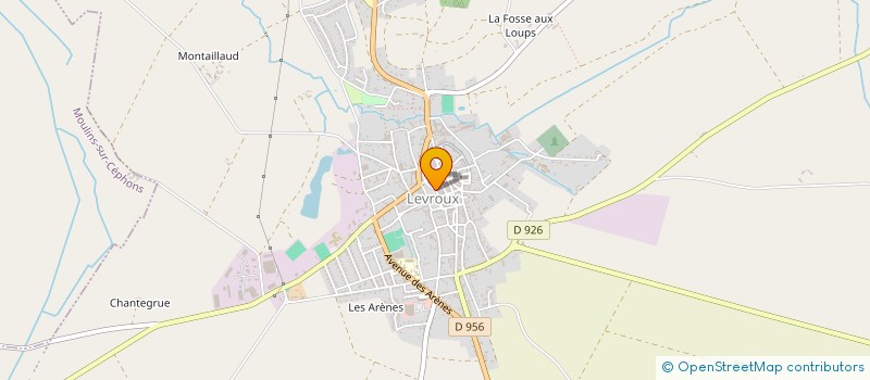 localisation de l'entreprise GLOW UP à LEVROUX