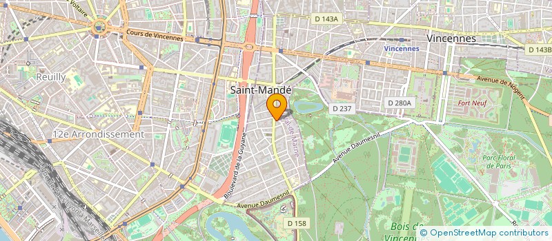 localisation de l'entreprise GLOW UP BY LAURA à SAINT-MANDE
