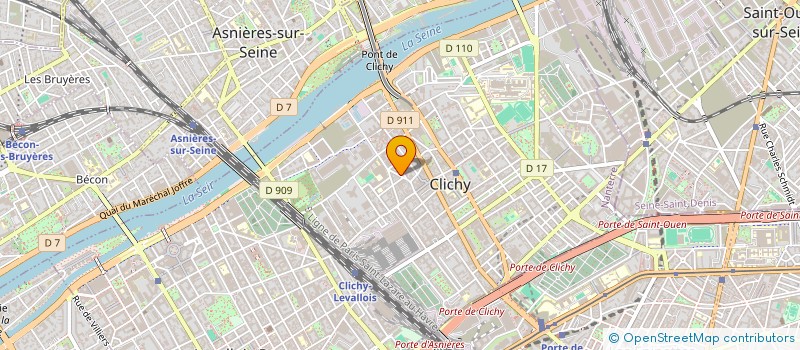 localisation de l'entreprise GLOW UP INSTITUT à CLICHY