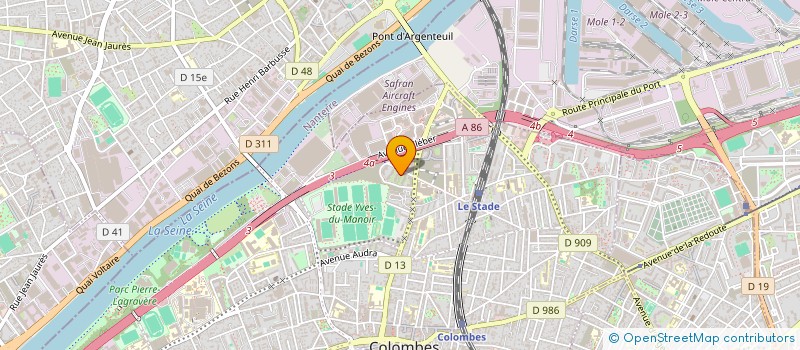 localisation de l'entreprise GLOWUP EVENT  COLOMBES