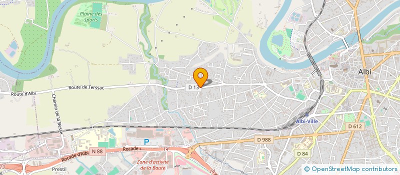 localisation de l'entreprise GLP à ALBI