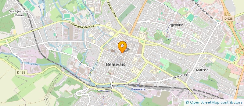 localisation de l'entreprise GLP  BEAUVAIS