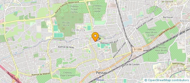 localisation de l'entreprise GLP  PESSAC