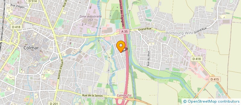 localisation de l'entreprise GLPB POLYSERVICES à COLMAR
