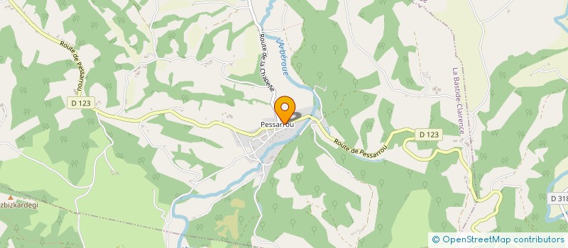 localisation de l'entreprise GLPOKE  LA BASTIDE-CLAIRENCE