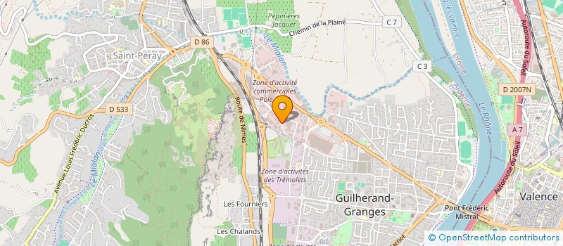 localisation de l'entreprise GLPS à SAINT-PERAY