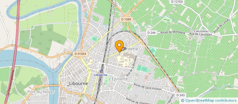localisation de l'entreprise GLPS à LIBOURNE