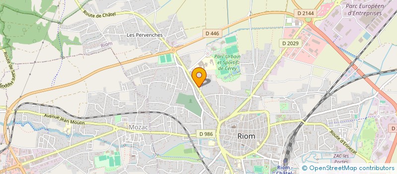 localisation de l'entreprise GLR IMMO  RIOM