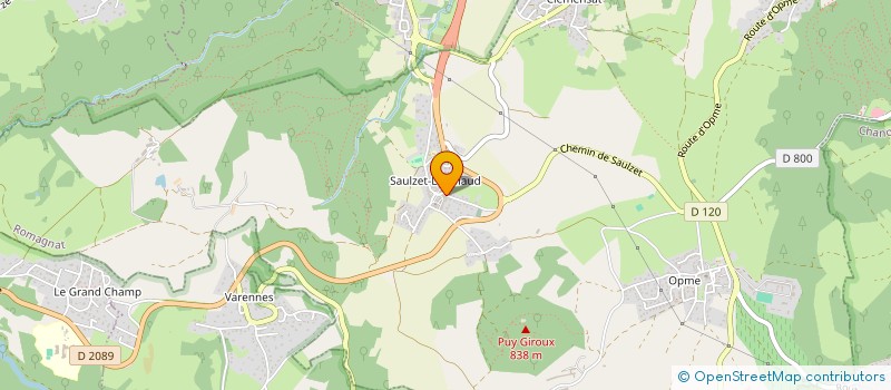 localisation de l'entreprise GLR SAULZET IMMO  ROMAGNAT