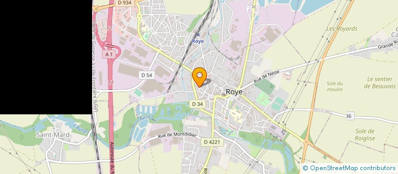 localisation de l'entreprise GLRT  ROYE