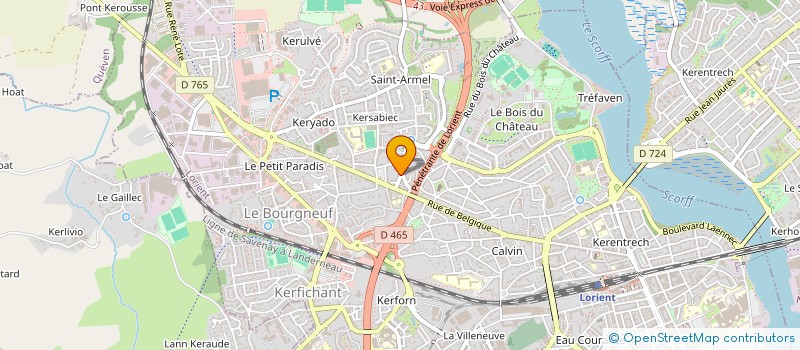 localisation de l'entreprise GLS  LORIENT