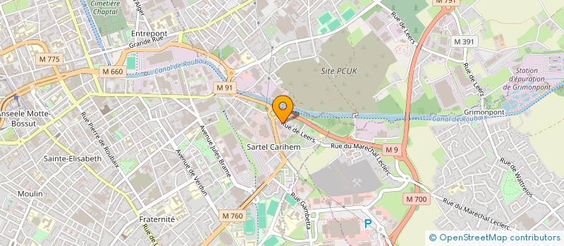 localisation de l'entreprise GLS  ROUBAIX