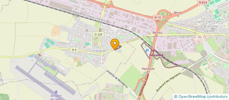 localisation de l'entreprise GLS CIE  CARPIQUET