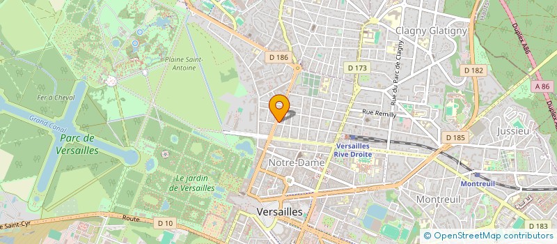 localisation de l'entreprise GLS PATRIMOINE à VERSAILLES