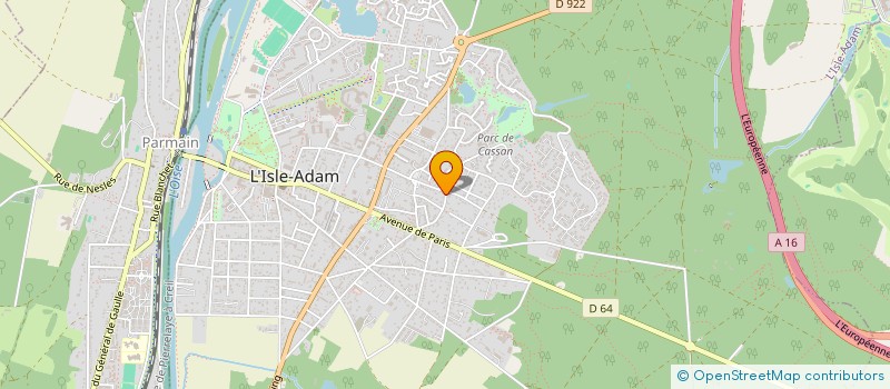 localisation de l'entreprise GLS9559 IMMO  L'ISLE-ADAM