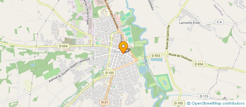 localisation de l'entreprise GLSB  FLEURANCE