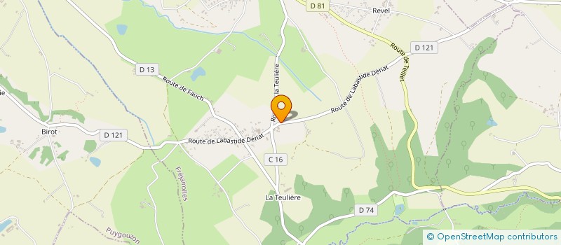 localisation de l'entreprise GLSI  FREJAIROLLES