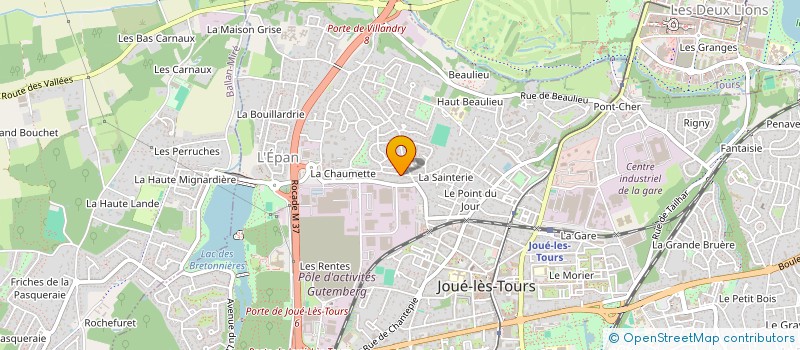 localisation de l'entreprise GLT  JOUE-LES-TOURS