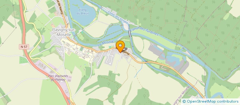 localisation de l'entreprise GLT DEV  FLAVIGNY-SUR-MOSELLE