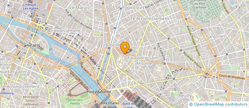 localisation de l'entreprise GLT DIFFUSION à PARIS 12