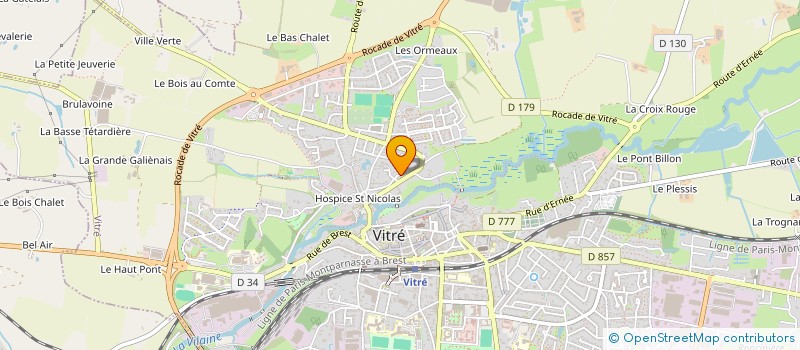 localisation de l'entreprise GLT IMMO  VITRE