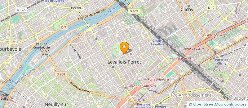 localisation de l'entreprise GLT IMMOBILIER à LEVALLOIS PERRET