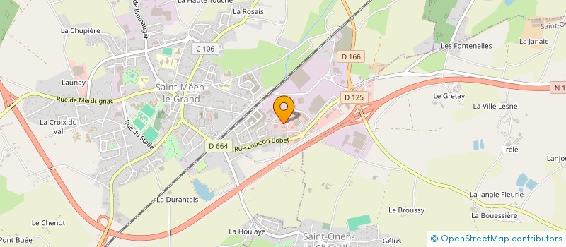 localisation de l'entreprise GLT MECA à SAINT-MEEN-LE-GRAND
