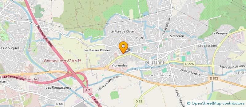 localisation de l'entreprise GLT TOITURE  PELISSANNE