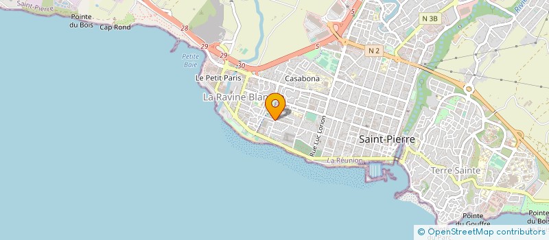 localisation de l'entreprise GLUE.COM  SAINT-PIERRE