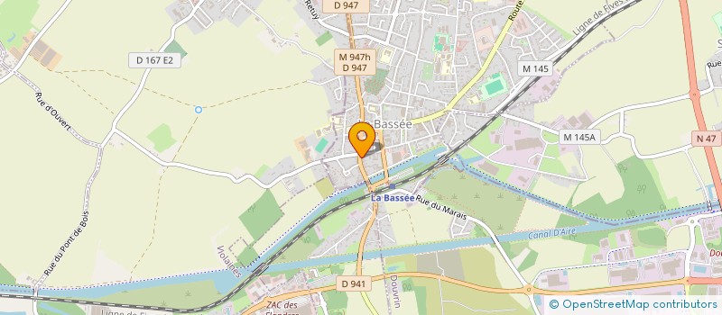 localisation de l'entreprise GLUEX  LA BASSEE