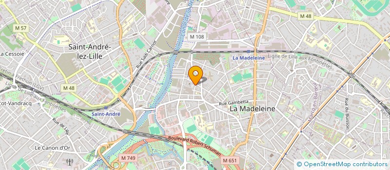 localisation de l'entreprise GLUTONNY RECORDS à LA MADELEINE