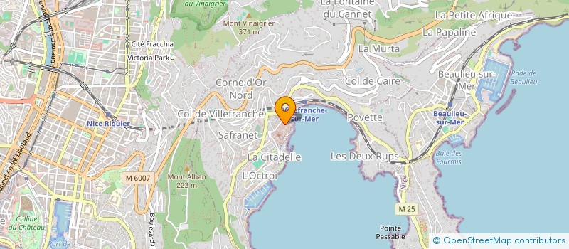 localisation de l'entreprise GLUX à VILLEFRANCHE-SUR-MER