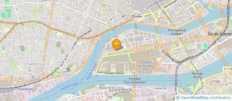 localisation de l'entreprise GLV à NANTES