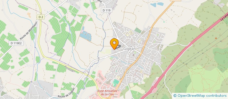 localisation de l'entreprise GLV  GIGEAN