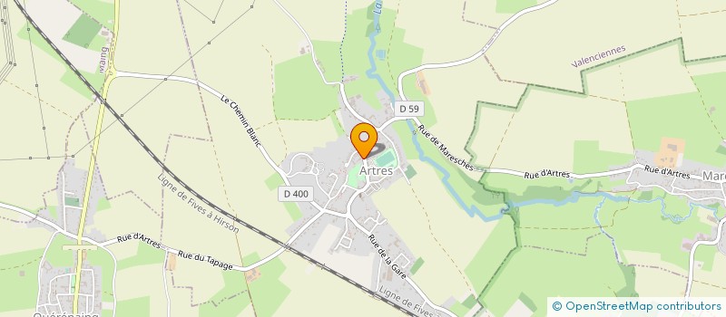 localisation de l'entreprise GLV  ARTRES