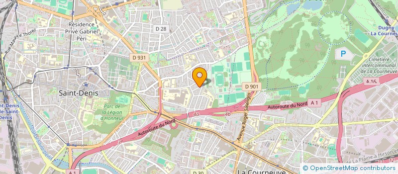 localisation de l'entreprise GLV BATIMENT à SAINT-DENIS