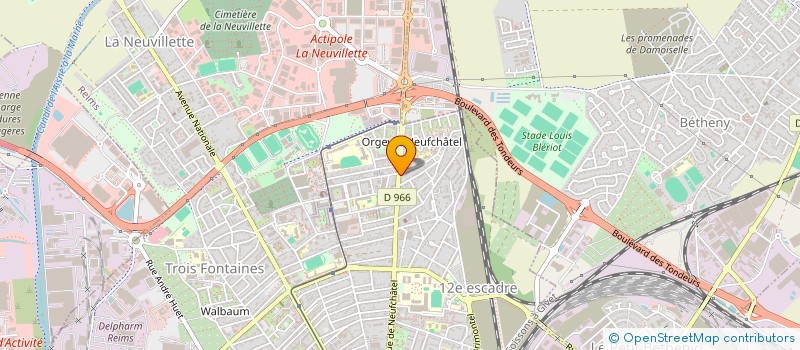 localisation de l'entreprise GLV GESTION IMMOBILIERE  REIMS