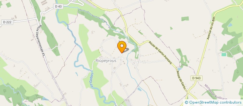 localisation de l'entreprise GLV PYRENEES TERRASSEMENT  RIUPEYROUS