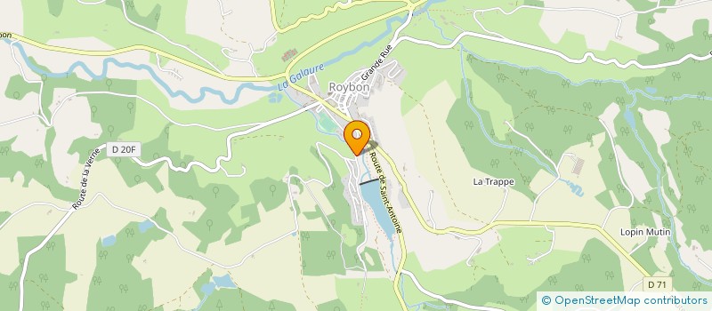 localisation de l'entreprise GLW  ROYBON